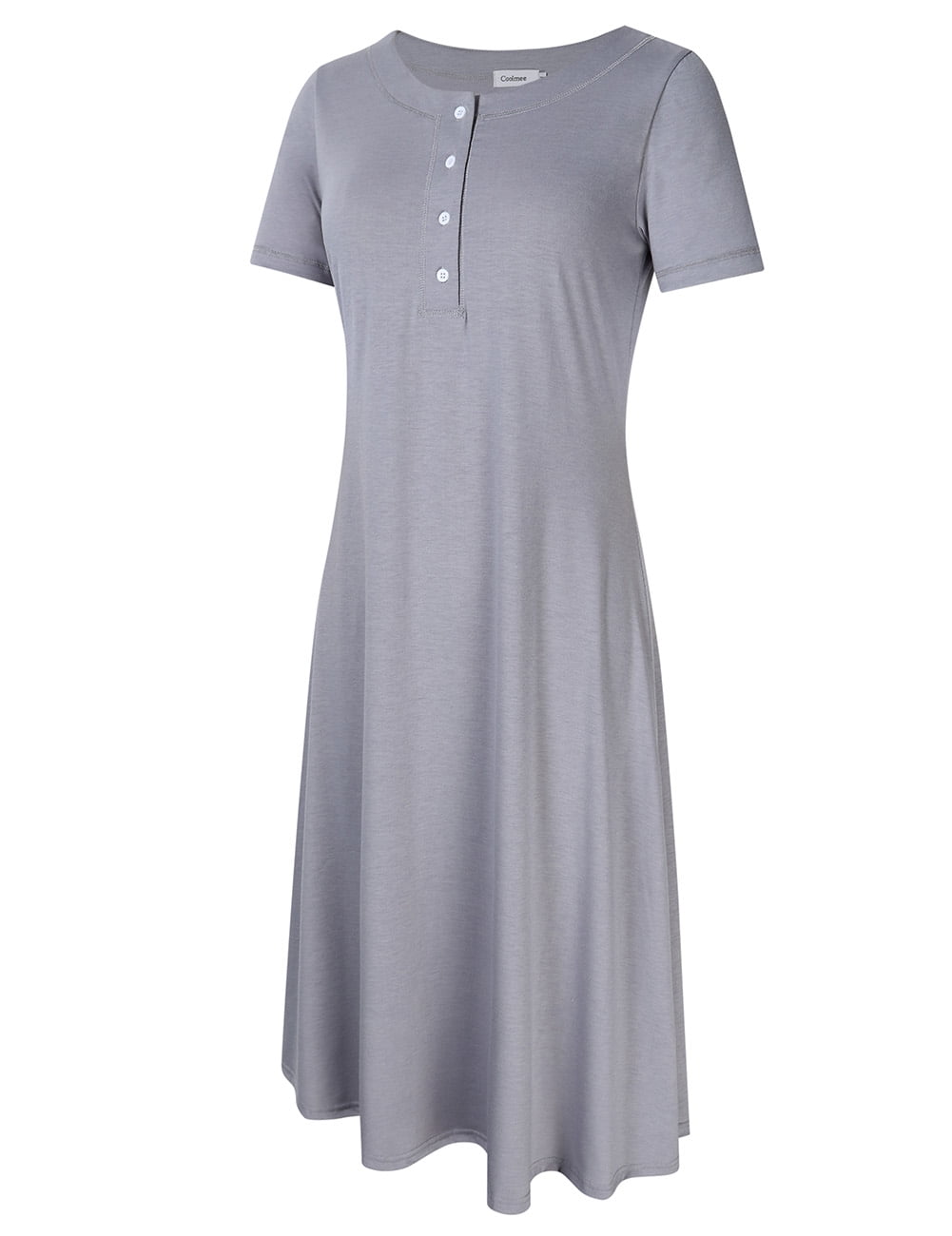 long sleeve cotton knit nightgowns