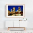 thumbnail image 5 of The Boston Skyline & Fort Point Channel - Boston Massachusetts Photography Oak Framed Wall Art Print 20 x 30 inches, 5 of 6