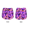 thumbnail image 3 of Balery Tropics Leaf Pattern Women's Running Shorts with Liner 2 Pockets Elastic Workout Athletic Gym Yoga Shorts-XX-Large, 3 of 7