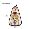 thumbnail image 6 of Corgi Wears A Crown Hand Towel Quick Drying Home Storage Kitchen Towel Hooks Dish Cloths, 6 of 6
