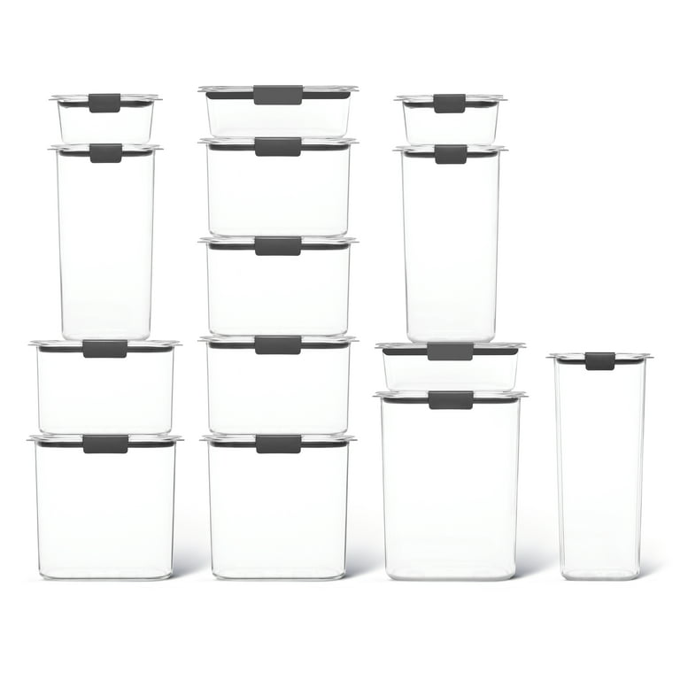 Rubbermaid Brilliance Pantry Container Set - Clear, 4 pc - Baker's