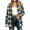 Green, variant on Vivianyo HD Women's Plaid Flannel Shirt, Oversized Collar Long Sleeve Button Front Shacket Top, Fall Winter Coat for Women Outdoor Layer Wear, Sizes S-3XL