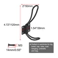 thumbnail image 2 of Iron Robe Hooks Wall Hook DIY Closet Hangers Home Storage Holder 4pcs, Black, 2 of 7