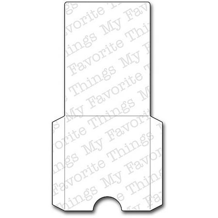 My Favorite Things Die-Namics Die, Gift Card Pocket, Vertical, 2.25-Inch x 3-Inch Multi-Colored