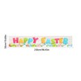 thumbnail image 3 of Large Happy Easter Sign Banner, Traditional Easter Day Banner, Easter Hang Porch Banner, Indoor Easter Theme Party Rustic Lawn Sign, White, 3 of 6
