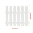 thumbnail image 2 of Clôture de Jardin en PVC Réutilisable pour Bordure Décorative et Séparation de Pelouse 2 Pcs Blanc, 2 of 8