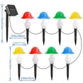 thumbnail image 5 of Solar Mushroom String Lights for Outside 6 Pack 6 LED Solar Pathway Lights Outdoor Waterproof for Fence Patio Yard Decorative with 8 Lighting Modes, 5 of 5