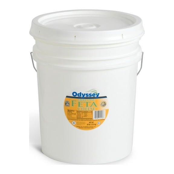 Odyssey Traditional Feta in Brine, 28 Pound -- 1 each.