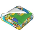 thumbnail image 2 of Manta de Los Simpsons, suave y de felpa, ideal para dormitorio, sala de estar, sofá, oficina, regalo para todas las estaciones para mujeres, hombres, niñas y niños., 2 of 7