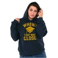 thumbnail image 3 of Funny Graduation Whew That Was Close Unisex Plus Fleece Graphic Hoodie Brisco Brands 4X, 3 of 4