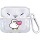 thumbnail image 1 of wonima11 MAYCARI Cute Love Duck Case Compatible with AirPods Pro 2, Cartoon Airpods Pro 2 Protective Cover for Girls Women with Keychain Translucent Waves Shell for AirPods Pro 2 (2022), 1 of 1