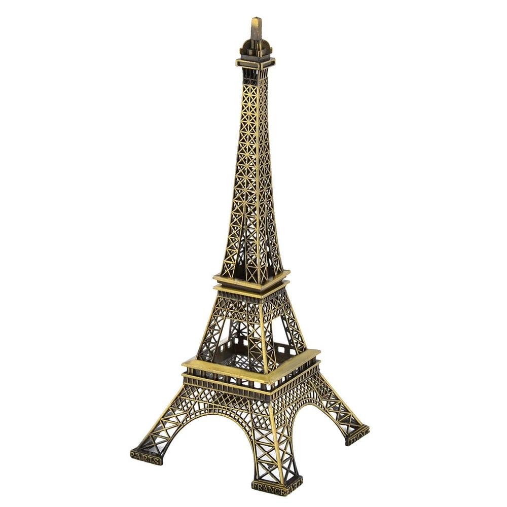 Home Decor Metal Separable Miniature Eiffel Tower Model Bronze Tone
