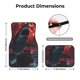 thumbnail image 5 of Balery Red Moon Shark Sailboat Juego de 4 Alfombrillas para Auto, Revestimientos de Caucho Resistente, Diseño Antideslizante, 5 of 7
