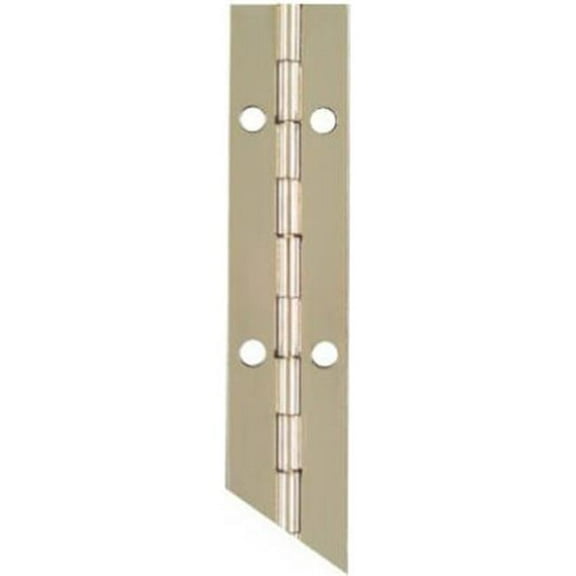N148-221 1.06 x 30 in. Nickel Finish Continuous Hinge