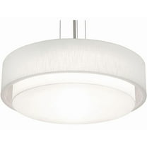 AFX  Sanibel 32'' LED Pendant - Satin Nickel Finish Linen White