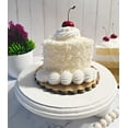 thumbnail image 6 of DEZICAKES Fake Slice of Cake Coconut Cake Piece of Cake w/ cherry Prop Decoration Dezicakes, 6 of 7