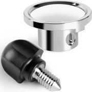 Hub Thumb Screw & Cap Replacement for KitchenAid 4.3-8 Qt Tilt-Head & Bowl-Lift Mixers – 2-Pack, Stainless Steel & Zinc Alloy (Not for Mini)