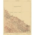 thumbnail image 2 of USGS 20x24 Gold Ornate Wood Framed with Double Matting Museum Art Print Titled - La Crescenta California Quad - USGS 1928, 2 of 4