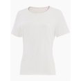 thumbnail image 2 of Women's Lightweight and Soft T-Shirt Curved Hem Crew Neck Smooth Trendy Sleep Lounge Pajama Tops, 2 of 5