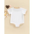 thumbnail image 4 of Kiapeise Newborn Baby Boys Girls Summer Bodysuit Cotton Ribbed Short Sleeve Crewneck Patchwork Pockets Romper Jumpsuit  0-12 Months, 4 of 9