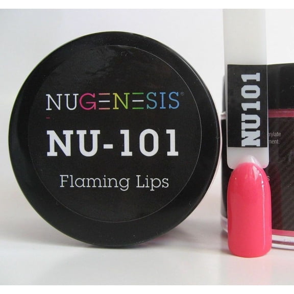 NUGENESIS Nail Color Dip Dipping Powder 1.5oz/jar - NU101 Flaming Lips
