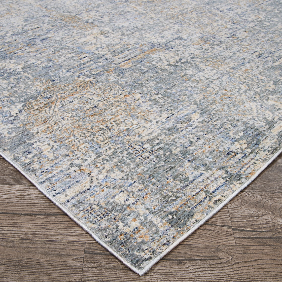 Couristan Couture Bordado Area Rug, 2'2" x 8'11" Runner, Light Grey-Multicolor