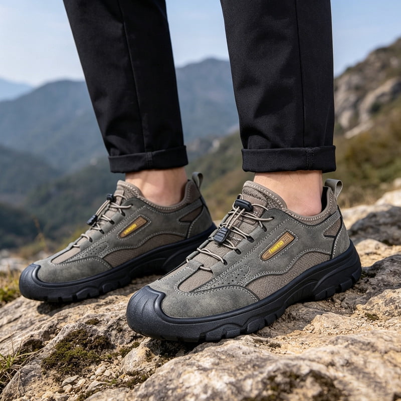 CHICVOMEY Hiking Shoes for Men Women Anti Slip Wear Resistant Soft Sole Slip On Lightweight Outdoor Trekking Sneakers for Trail Camping Hiking