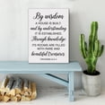 thumbnail image 5 of Christian Wall Decor Bible Verse Wall Art Canvas Painting Print Framed by Wiedern a House Is Built Proverbs 24:3-4 Scriptures Canvas Poster Sign for Home Decor (12x15 Inch), 5 of 5