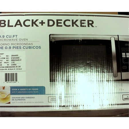 BLACK+DECKER 0.9FT 900 Watt Microwave Oven Stainless Steel