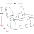 thumbnail image 5 of Pemberly Row Haze Power Reclining Sofa Loveseat and Recliner, 5 of 9