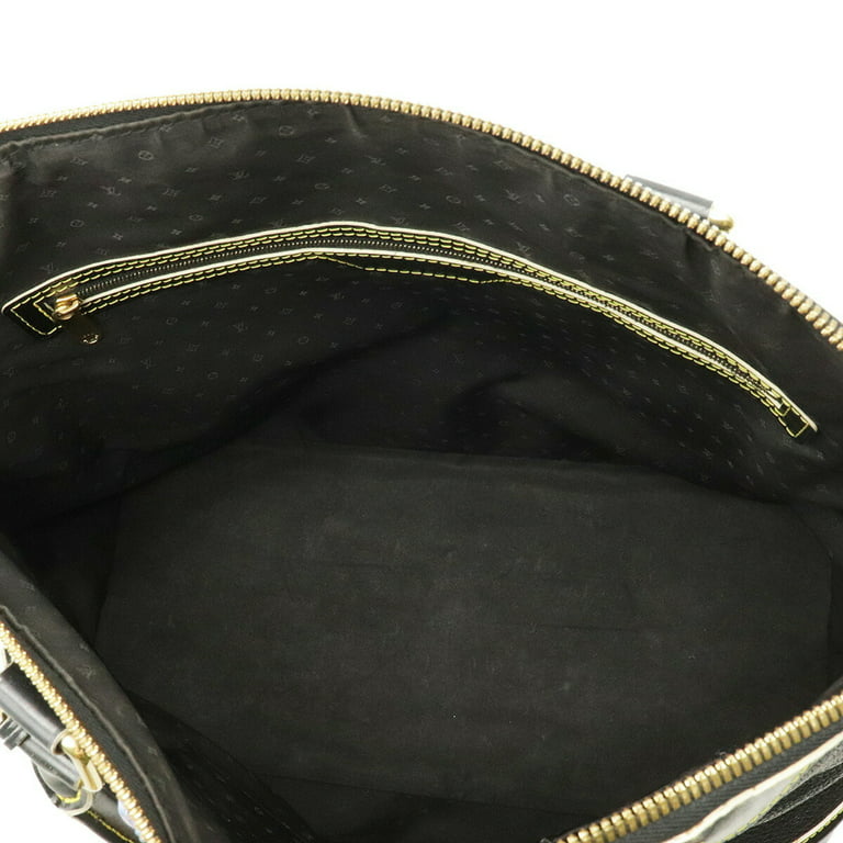 Preloved Louis Vuitton Black Leather Suhali Lockit PM Handbag