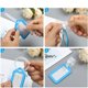 thumbnail image 2 of Etiqueta de equipaje Zhivalor 12 piezas con anillo de correa de plástico ajustable, 2 of 8