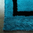 thumbnail image 4 of Rugsotic Carpets Hand Tufted Shag Polyester Eco-Friendly Area Rugs - 10'x14', Rectangle, Turquoise, Plain Solid Design, High Pile Handmade Anti Skid Rugs for Living Room, Bed Room K00022, 4 of 5