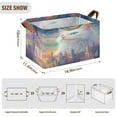 thumbnail image 4 of BZSMCE Collapsible Fabric Cube Storage Bins Blue Eyes White Cats and Tower Design Pattern Storage Box, 4 of 8