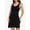 Black, variant on Mist Azur Women Full Slip for Under Dress Sleeveless Wide Straps Mini Slip Dress Nightgown 3761
