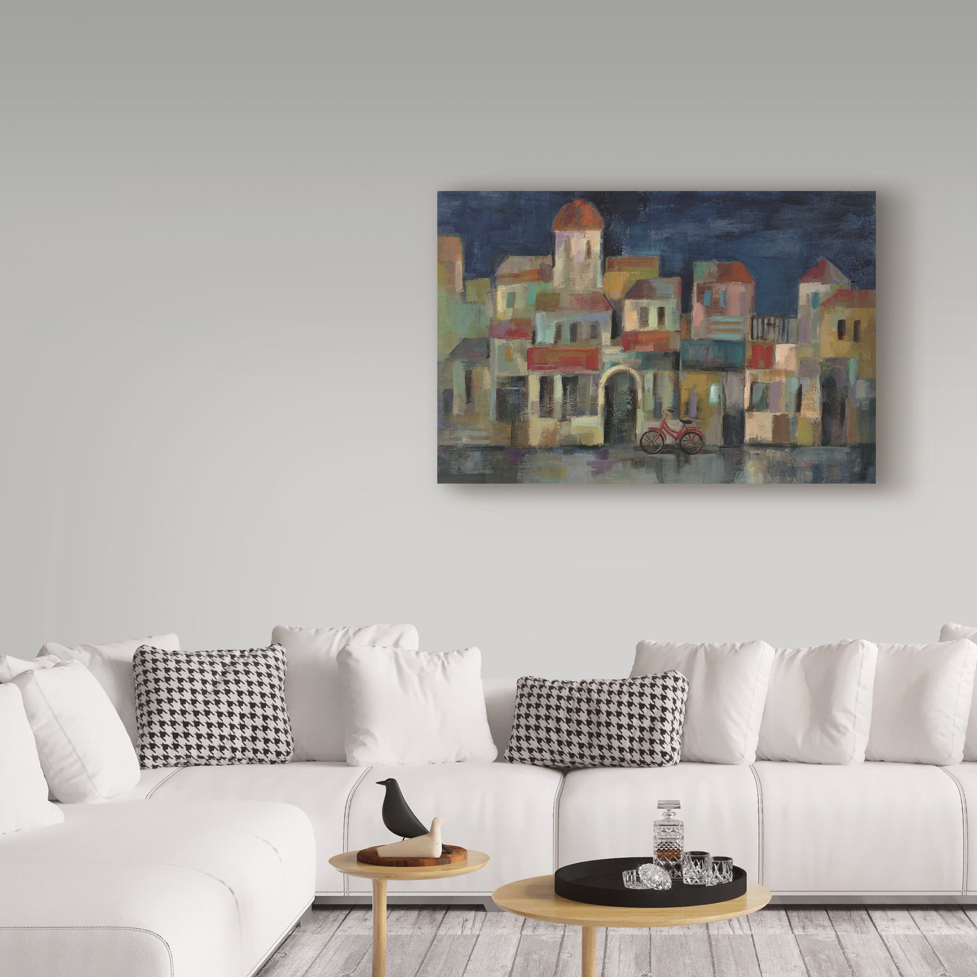 Trademark Fine Art 'Evening II Street Crop' Canvas Art by Silvia Vassileva