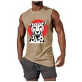 thumbnail image 2 of JDQJBZ Men's Tank Undershirts Summer Solid Color Crew Neck Sleeveless Tops Gym Wear, 2 of 5