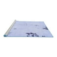 thumbnail image 2 of Ahgly Company Machine Washable Indoor Square Abstract Blue Modern Area Rugs, 7' Square, 2 of 4