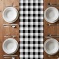 thumbnail image 4 of Table Runner 108 Inches Long for Kitchen Dining, Sunflowers Dresser Scarf Farmhouse, Dining Table Decorations for Wedding/Parties, Yellow Floral Botanical Black White Plaid Farmhouse 13 x 108 In, 4 of 8