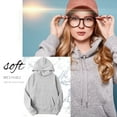 thumbnail image 3 of Sudadera con capucha Sudadera con capucha unisex de algodón Sudadera con capucha que absorbe el sudor Sudadera con capucha, gris claro, S AweSitey AP000776-10, 3 of 7