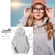thumbnail image 5 of Sudadera con capucha Sudadera con capucha unisex de algodón Sudadera con capucha que absorbe el sudor Sudadera con capucha, gris claro, L seitruly AP000776-34, 5 of 7