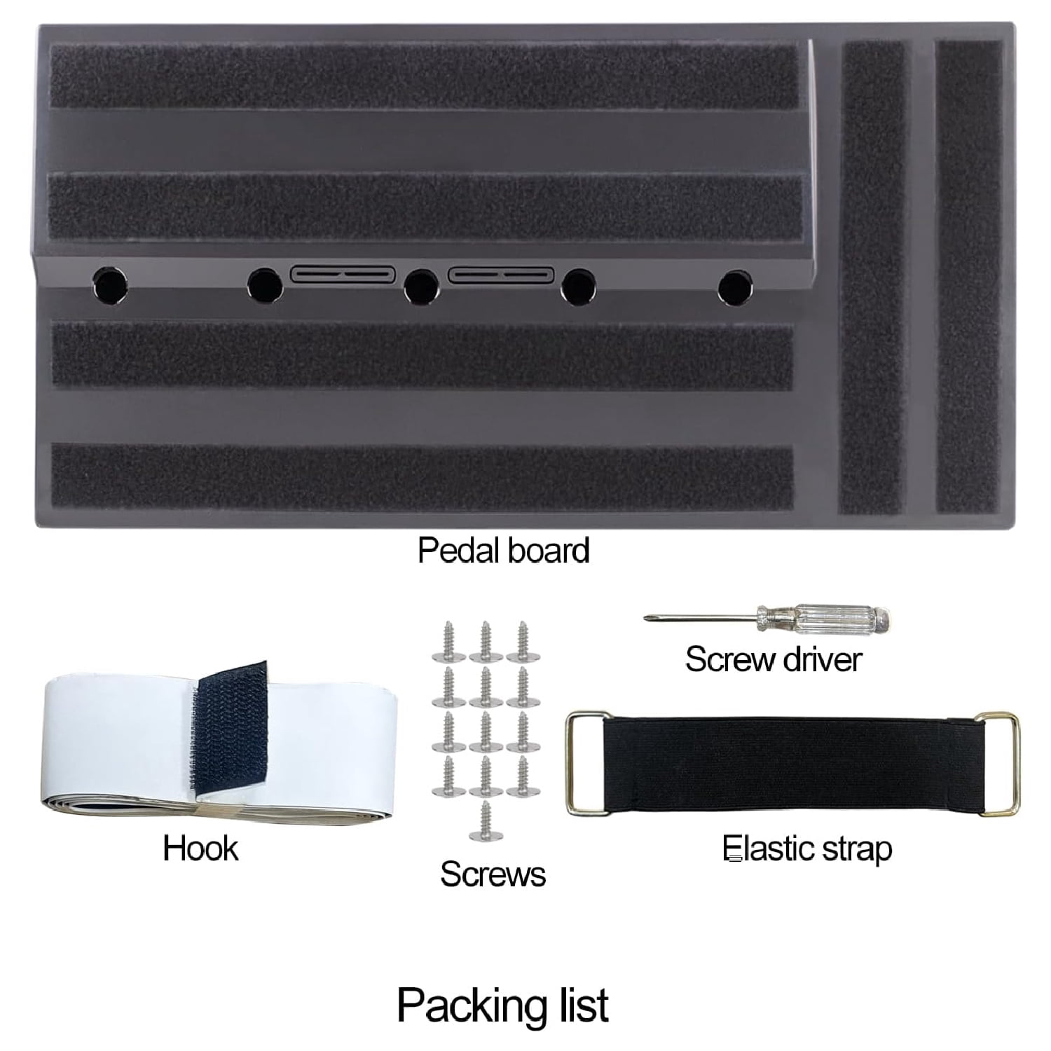 Guitar Pedal Board, Lightweight Guitar Pedal Board With Concealed Power Supply, Hidden Power Supply Design Effect Pedals Board With Accessories