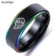 thumbnail image 4 of AsJerlya-anillo Emble Nacional de Ucrania para hombres, Cosplay de Anime, anillos de nube, acero inoxidable, ataque a los Titanes, alas de la libertad, bandera, 4 of 4