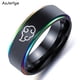 thumbnail image 3 of AsJerlya-anillo Emble Nacional de Ucrania para hombres, Cosplay de Anime, anillos de nube, acero inoxidable, ataque a los Titanes, alas de la libertad, bandera, 3 of 3