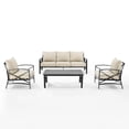 thumbnail image 5 of Outdoor Sofa Set 4Pc Metal Patio Furniture Set with Cushions, 5 of 9
