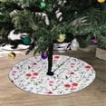 thumbnail image 2 of FMSHPON Wild Flowers Red Poppies Leaf Xmas Christmas Tree Skirt Stand Mat for Holiday Party Decoration Indoor Outdoor 36 inches, 2 of 3