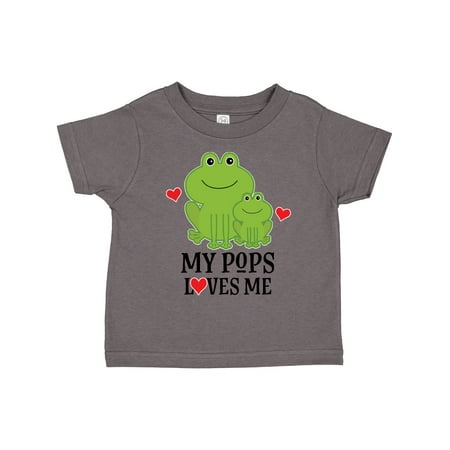 

Inktastic My Pops Loves Me Boys Frog Boys Toddler T-Shirt