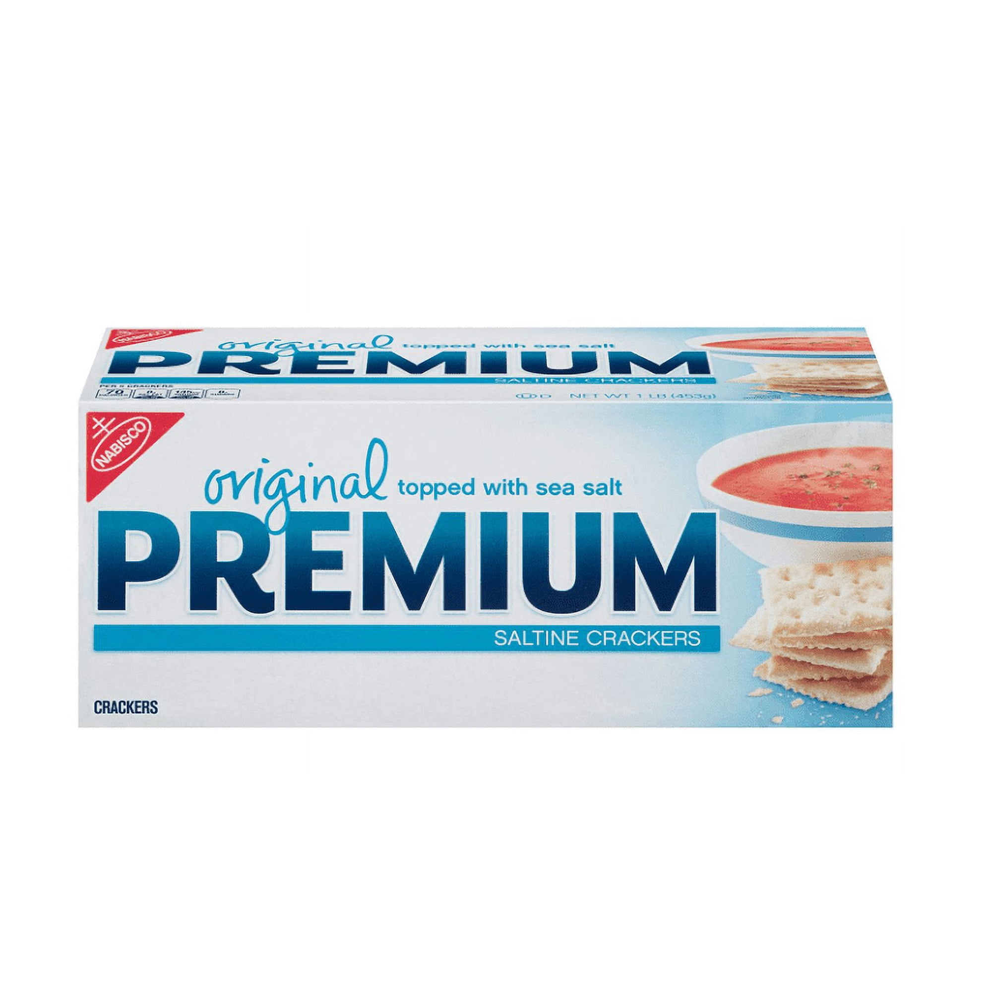 Premium Original Saltine Crackers, 16 oz - PACK OF 3