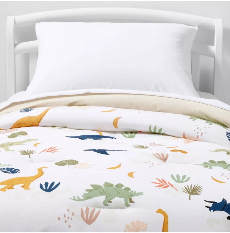 Full/Queen Dinosaur Cotton Comforter Set Pillowfort