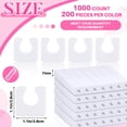 thumbnail image 2 of Separadores de dedos para pedicura Mumufy Soft Foam, 1000 unidades, color blanco, 2 of 6